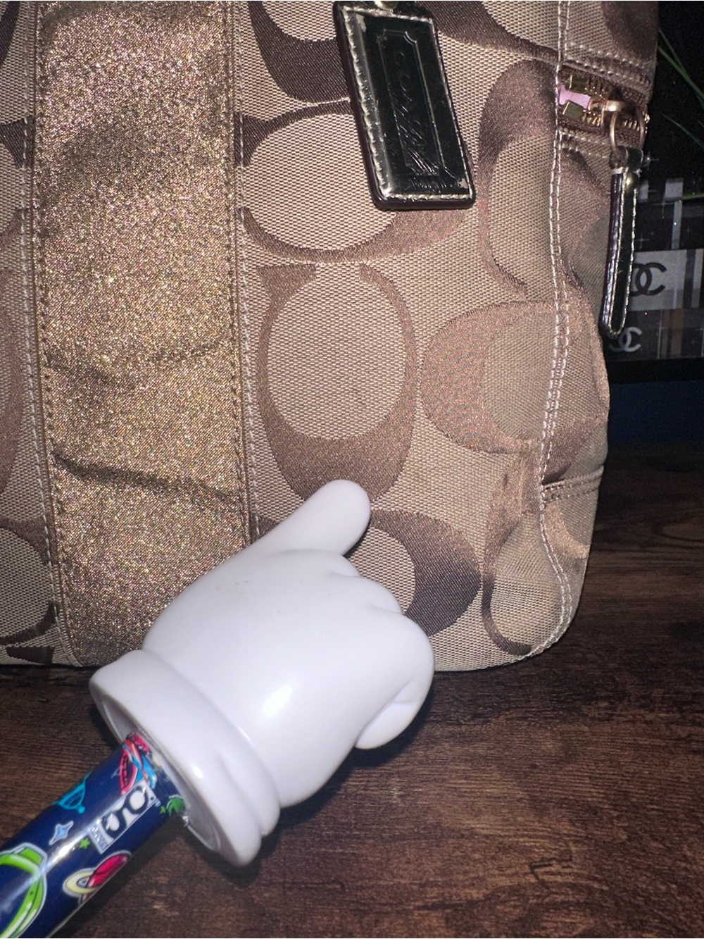 2008 Coach signature jacquard tote bag - Picture 7 of 12